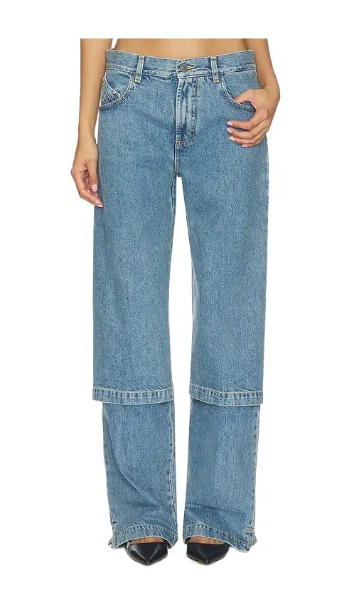 The Attico Tiered Wide Leg