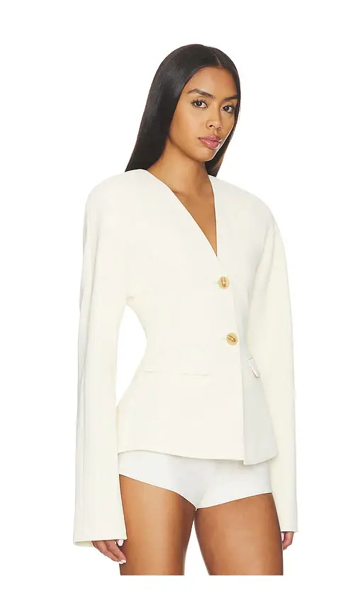 EAVES Gal Crepe Blazer | Thumbnail 2 EAVES Gal Crepe Blazer | Thumbnail 2
