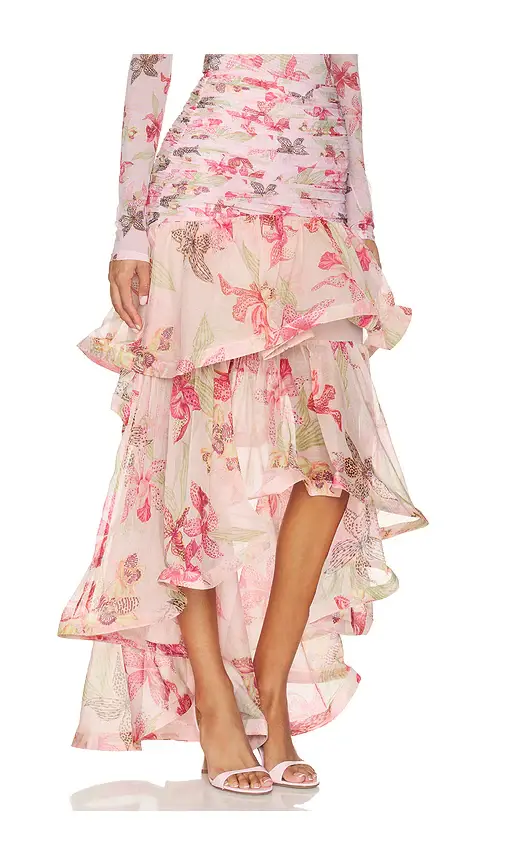 PatBo Orchid Bloom Chiffon Maxi Skirt | Thumbnail 2 PatBo Orchid Bloom Chiffon Maxi Skirt | Thumbnail 2
