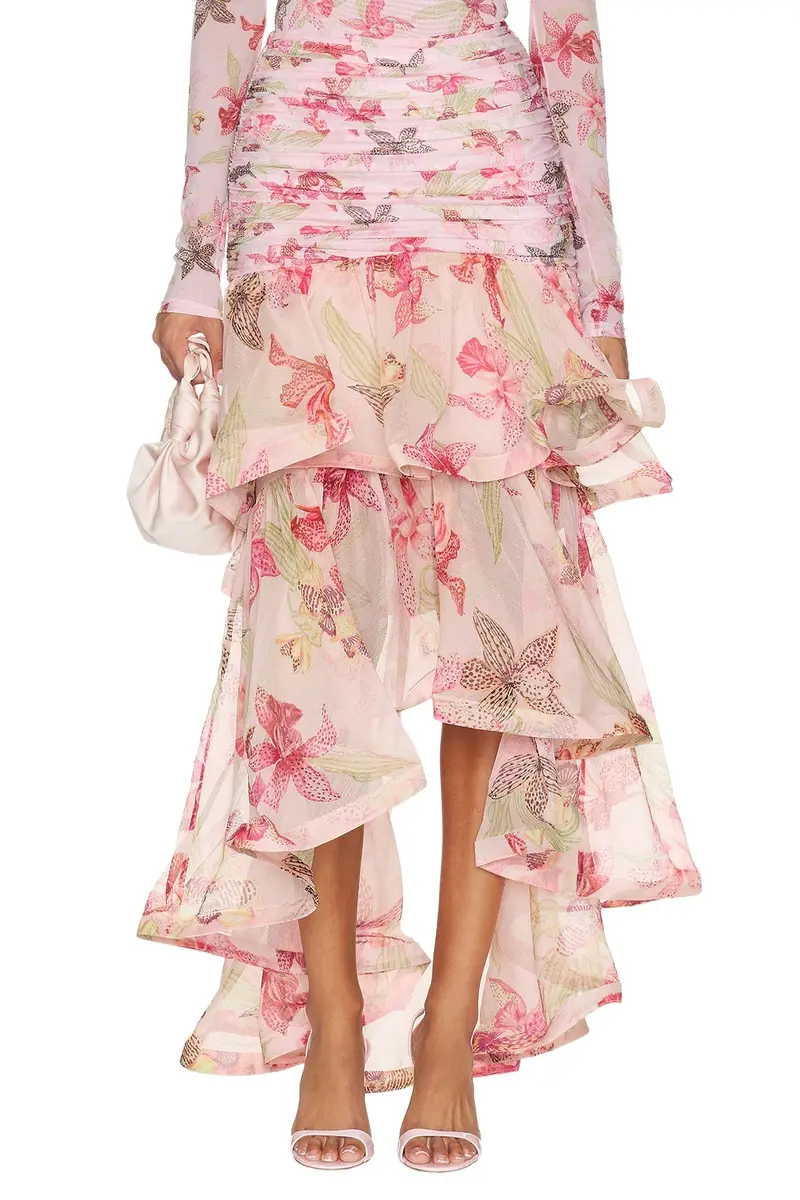 Orchid Bloom Chiffon Maxi Skirt Orchid Bloom Chiffon Maxi Skirt