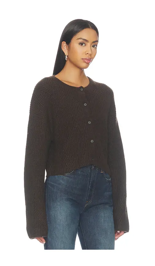 GOOD AMERICAN The Shrunken Cable Cardigan | Thumbnail 2 GOOD AMERICAN The Shrunken Cable Cardigan | Thumbnail 2