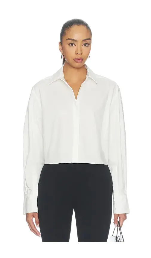 Renata Cropped Button Down Shirt Renata Cropped Button Down Shirt