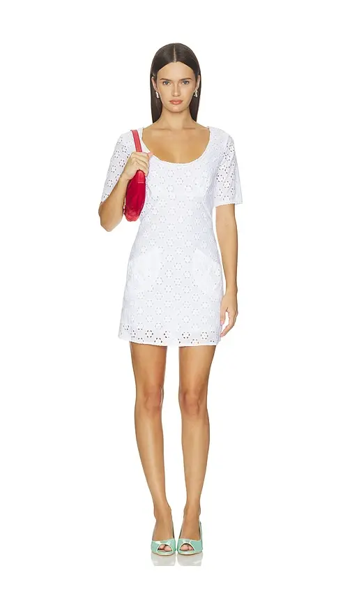 Frankies Bikinis X Devon Lee Carlson Lee Eyelet Mini Dress | Thumbnail 2 Frankies Bikinis X Devon Lee Carlson Lee Eyelet Mini Dress | Thumbnail 2