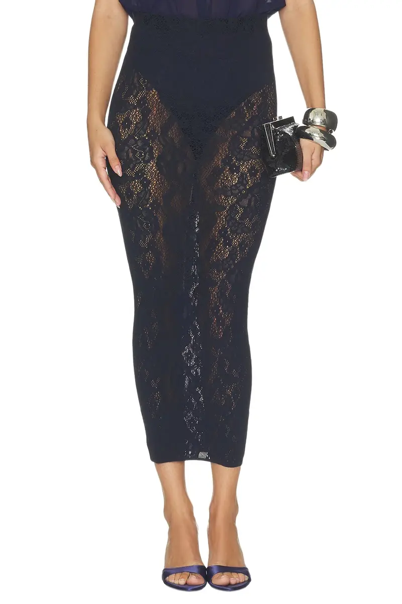 Infinite Rose Net Skirt