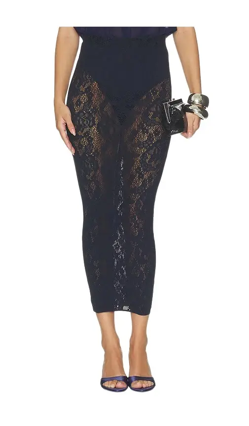 Wolford Infinite Rose Net Skirt