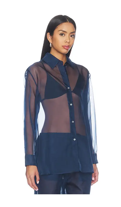 RENGGLI Organza Button Up Shirt | Thumbnail 2 RENGGLI Organza Button Up Shirt | Thumbnail 2