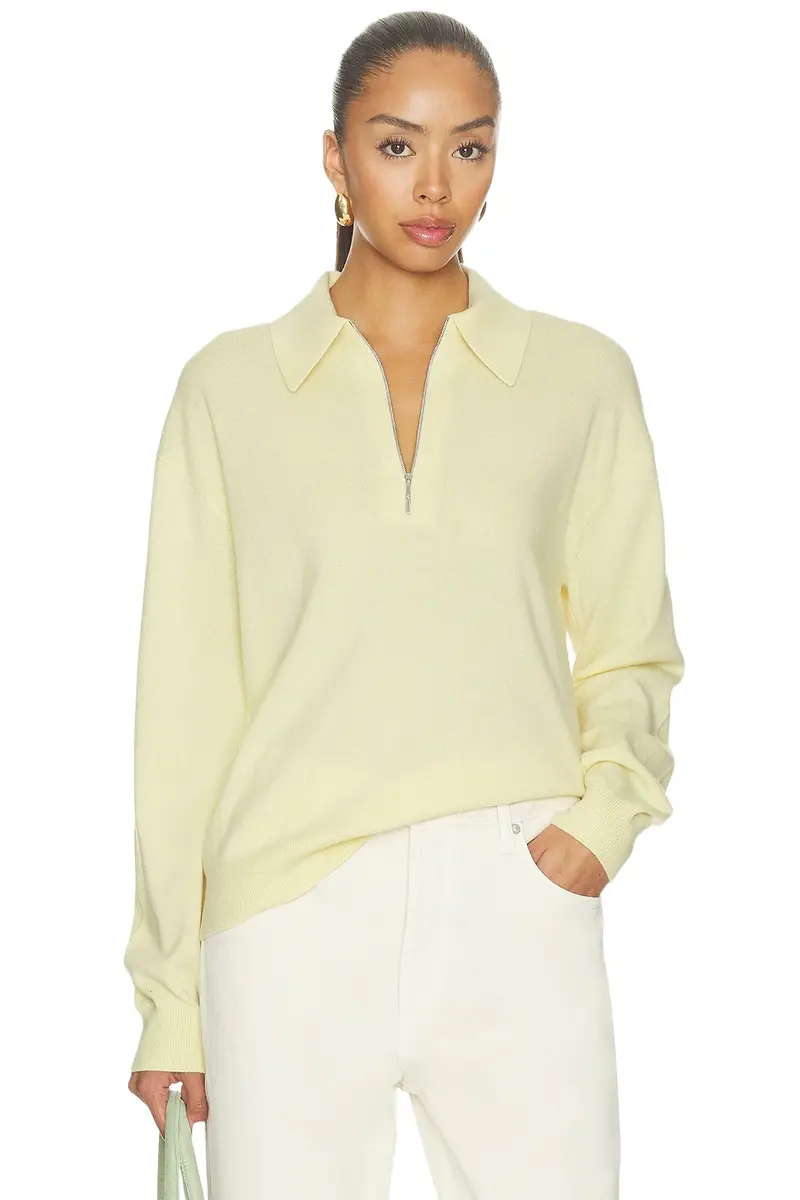 Sold Out NYC The Cashmere Zip Polo