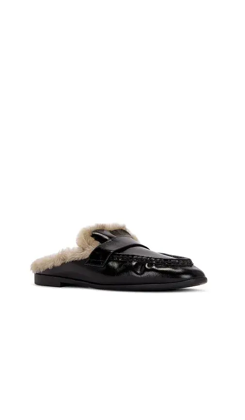 Black Suede Studio Theo Mule Loafer | Thumbnail 2 Black Suede Studio Theo Mule Loafer | Thumbnail 2