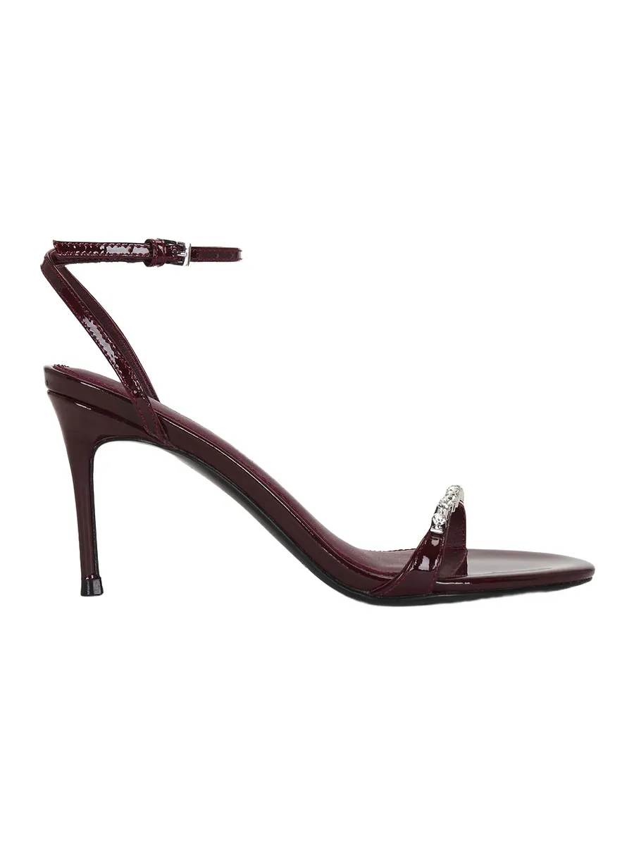Black Suede Studio Iness 80 Sandal