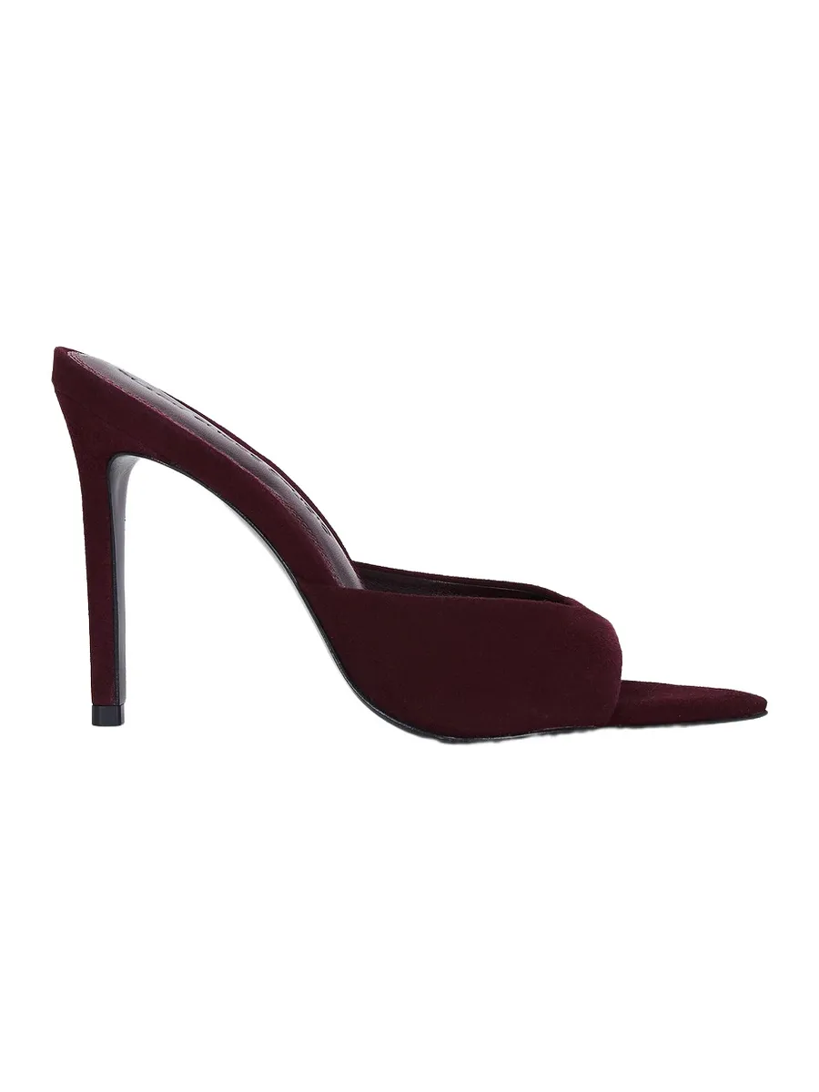 Black Suede Studio Brea Mule