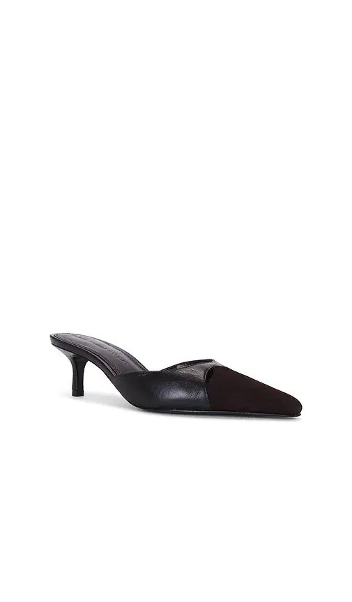 Black Suede Studio Rue 50 Mule Pump | Thumbnail 2 Black Suede Studio Rue 50 Mule Pump | Thumbnail 2