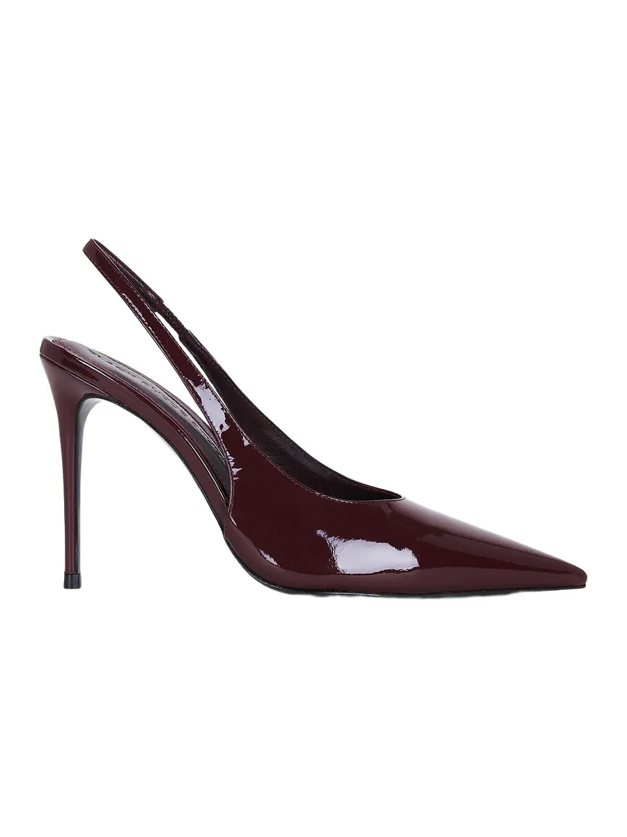 Black Suede Studio Jordyn 100 Slingback Pump