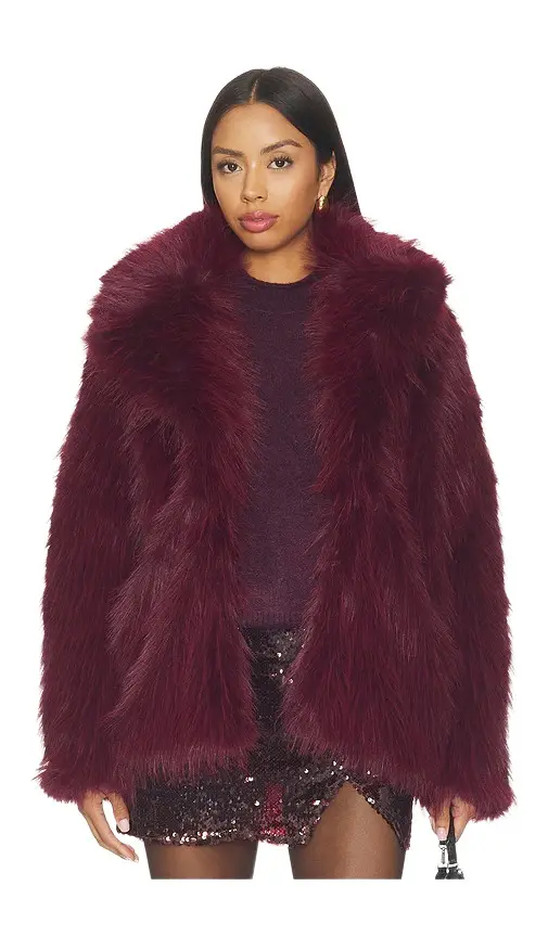 Show Me Your Mumu Salt Lake Faux Fur Coat