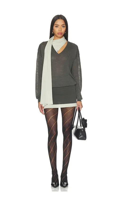 Swedish Stockings Kitty Romb Pointelle Tights | Thumbnail 2 Swedish Stockings Kitty Romb Pointelle Tights | Thumbnail 2