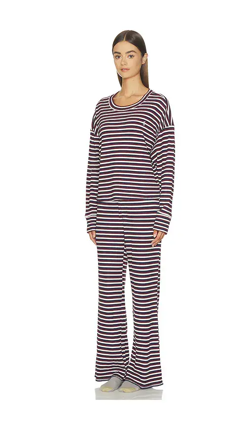 Polo Ralph Lauren Intimates Sleep Club Waffle Long Sleeve Pant Set | Thumbnail 2 Polo Ralph Lauren Intimates Sleep Club Waffle Long Sleeve Pant Set | Thumbnail 2