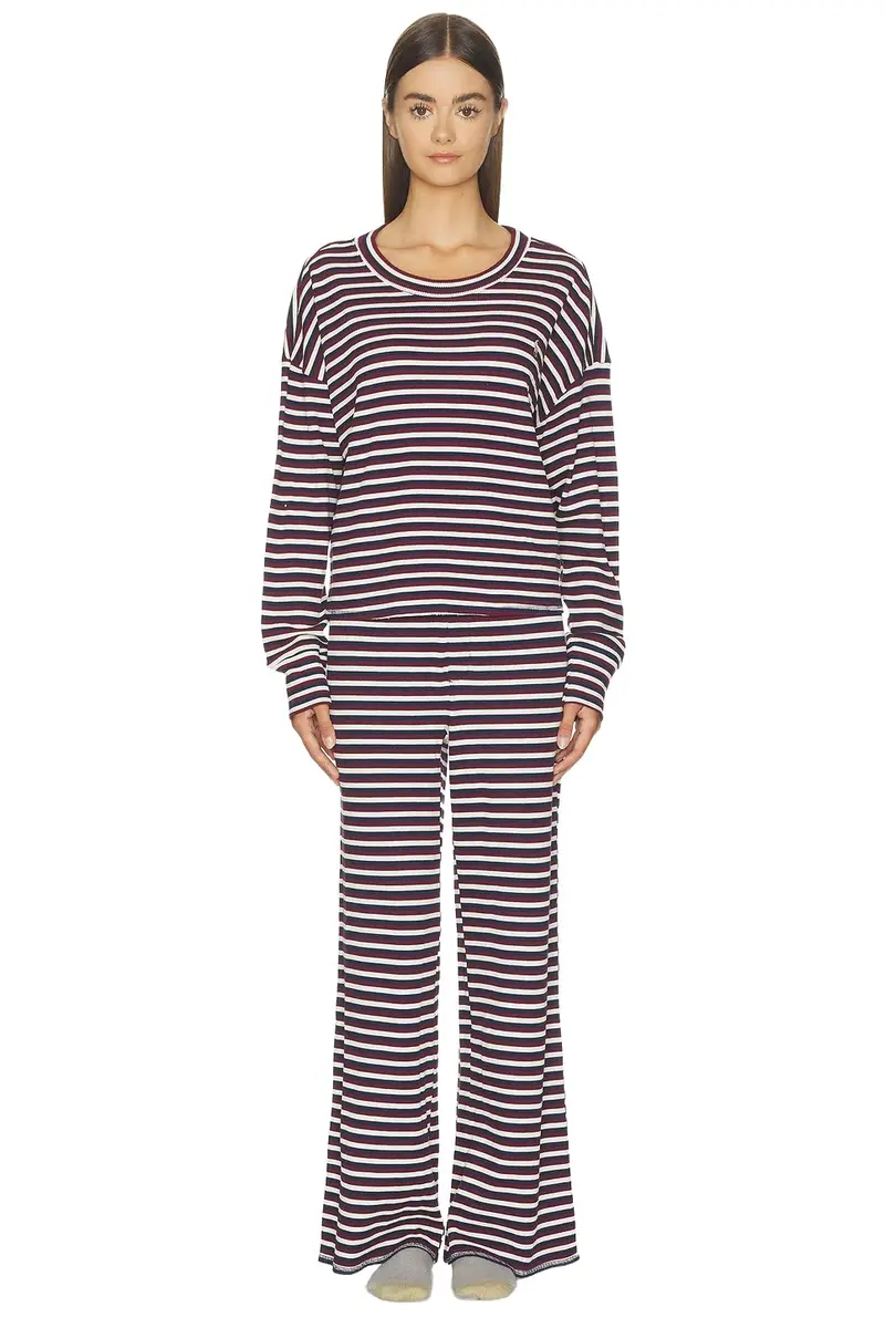 Sleep Club Waffle Long Sleeve Pant Set Sleep Club Waffle Long Sleeve Pant Set