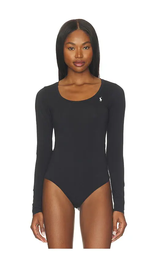 Polo Ralph Lauren Intimates Club Cotton Scoop Long Sleeve Bodysuit | Thumbnail 2
