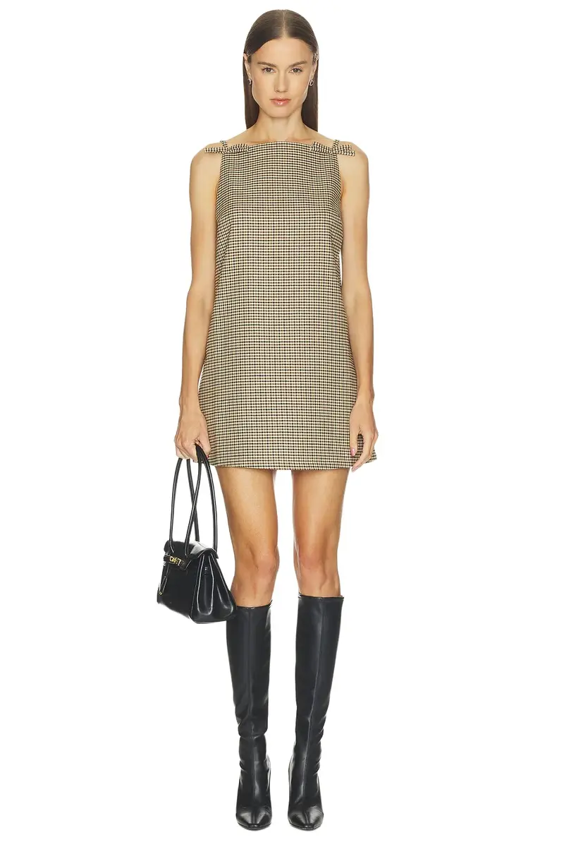 Check Gigi Mini Dress Check Gigi Mini Dress