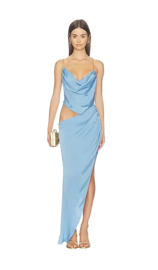 Aura Draped Asymmetric Gown Aura Draped Asymmetric Gown