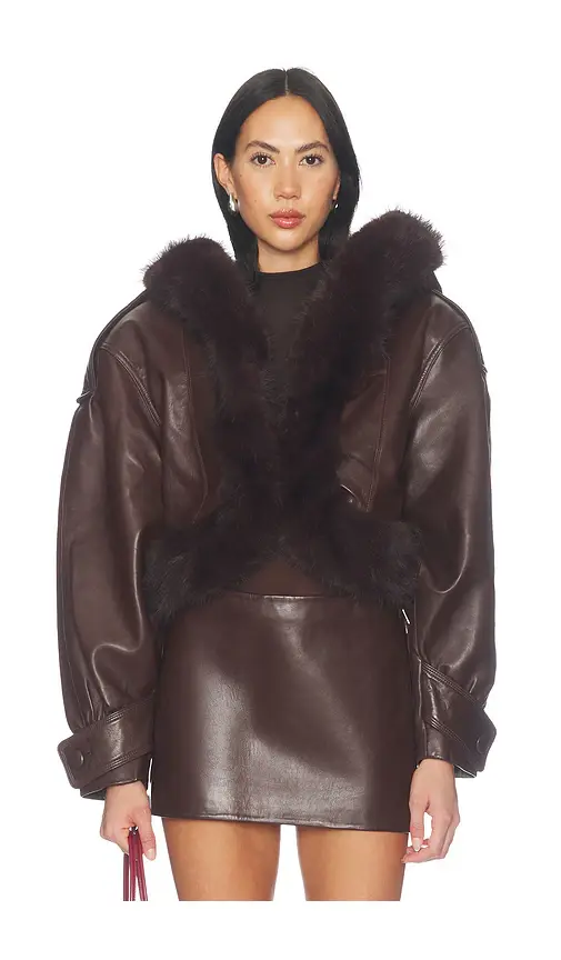 Retrofête Jia Leather Jacket | Thumbnail 2 Retrofête Jia Leather Jacket | Thumbnail 2