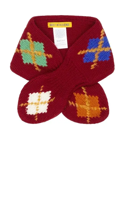 Guest In Residence Argyle Bowtie Scarf