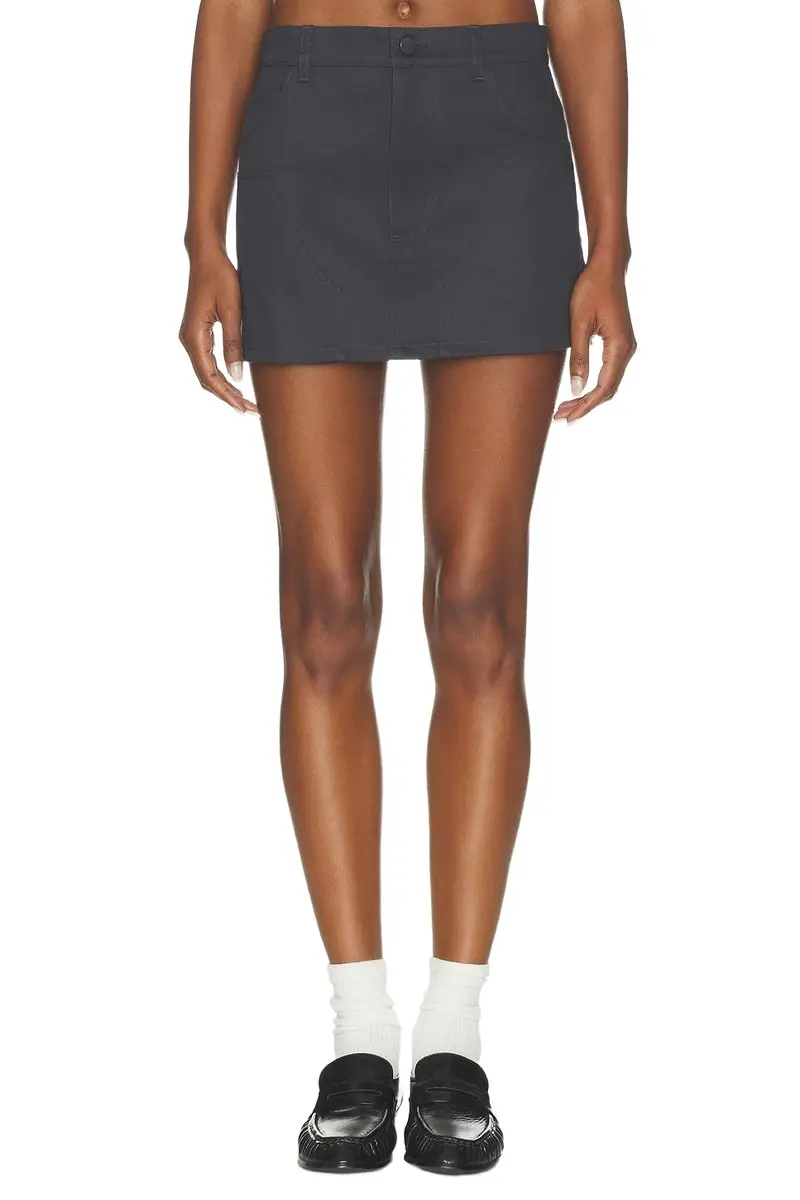 RENGGLI Cotton Sateen Cargo Skirt