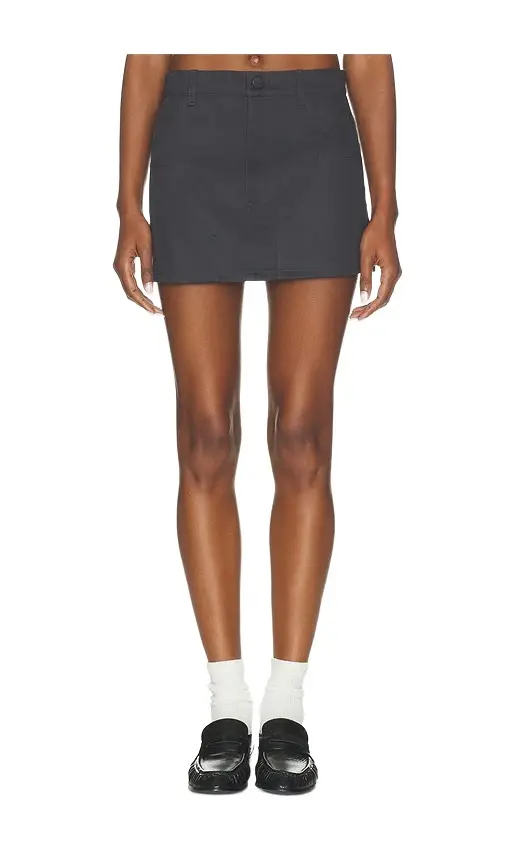 RENGGLI Cotton Sateen Cargo Skirt