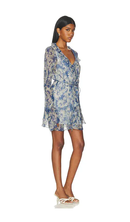 SIR. Lilia Ruffle Long Sleeve Mini Dress | Thumbnail 2 SIR. Lilia Ruffle Long Sleeve Mini Dress | Thumbnail 2