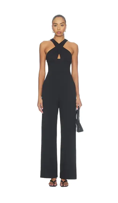 susana monaco Cross Front Jumpsuit