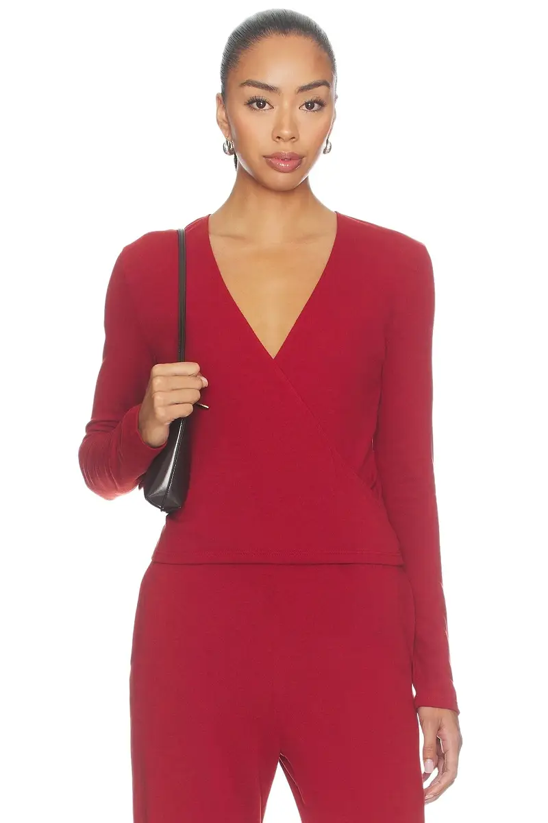 Lauren Crop Wrap Top Lauren Crop Wrap Top