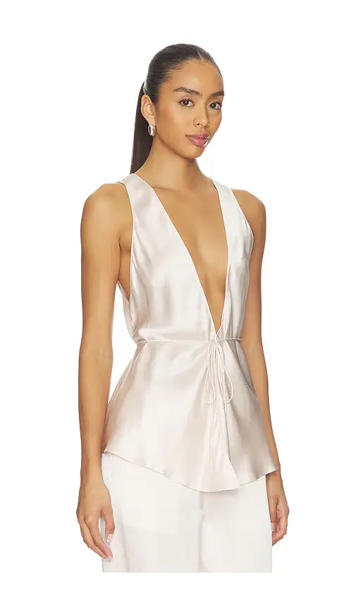 EAVES Anelie Silk Top | Thumbnail 2