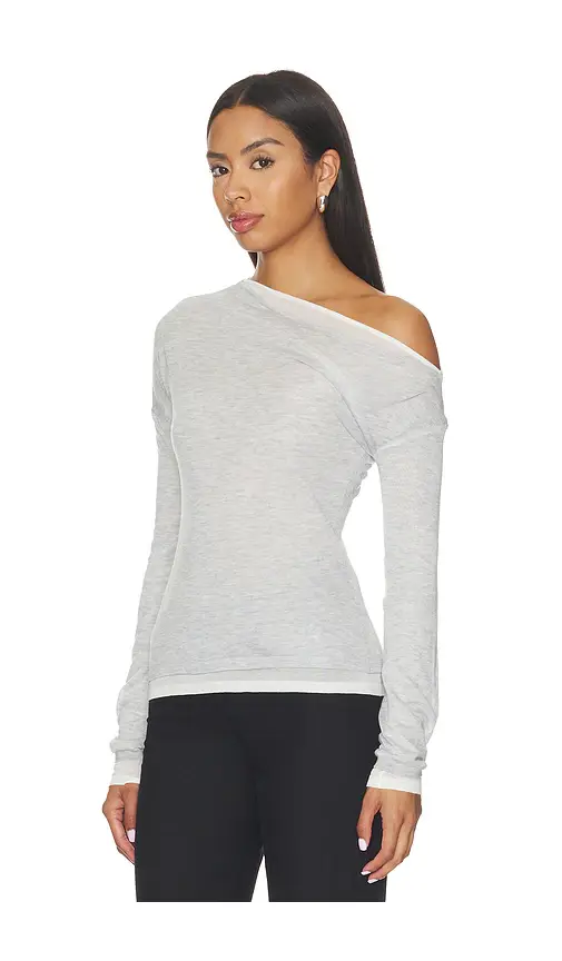 EAVES Wei Layered Assym Knit Top | Thumbnail 2 EAVES Wei Layered Assym Knit Top | Thumbnail 2