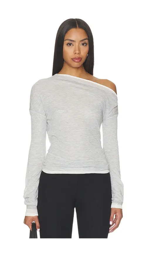 Wei Layered Assym Knit Top