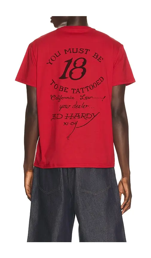 Ed Hardy Firelord Rhinestone Throwback Tee | Thumbnail 2 Ed Hardy Firelord Rhinestone Throwback Tee | Thumbnail 2