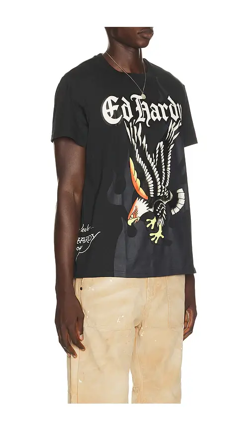 Ed Hardy Eagle Throwback Tee | Thumbnail 2 Ed Hardy Eagle Throwback Tee | Thumbnail 2