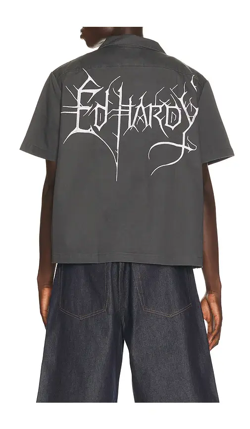 Ed Hardy Skeles Workwear Shirt | Thumbnail 2 Ed Hardy Skeles Workwear Shirt | Thumbnail 2