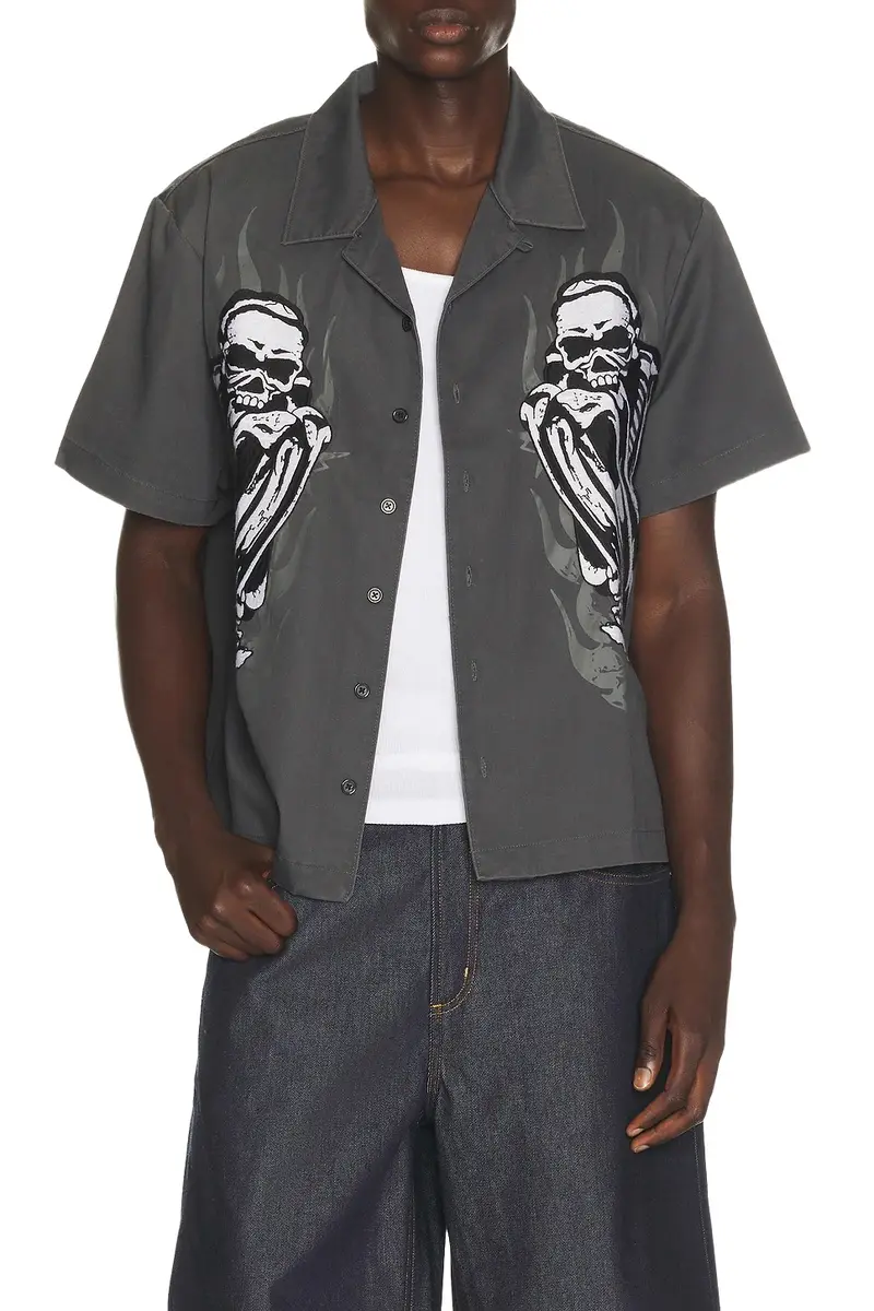 Ed Hardy Skeles Workwear Shirt
