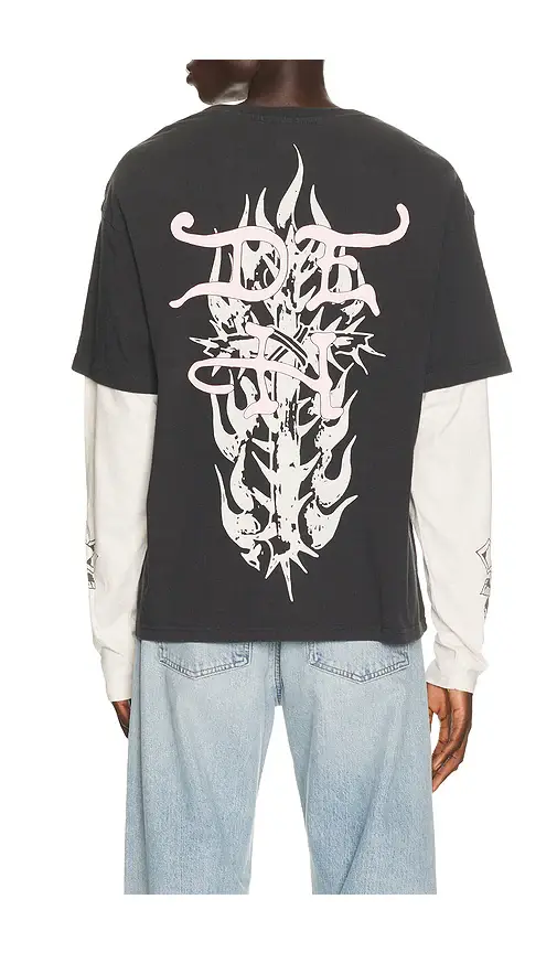 Ed Hardy Mary Boxy Hangdown Tee | Thumbnail 2 Ed Hardy Mary Boxy Hangdown Tee | Thumbnail 2
