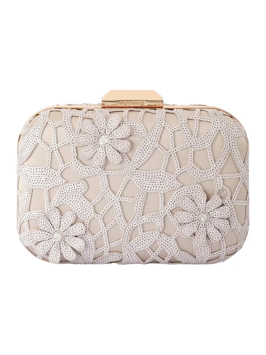 Elena Appliqued Clutch
