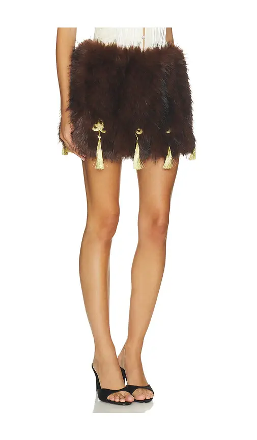 Kim Shui Elle Faux Fur Micro Mini Skirt | Thumbnail 2 Kim Shui Elle Faux Fur Micro Mini Skirt | Thumbnail 2