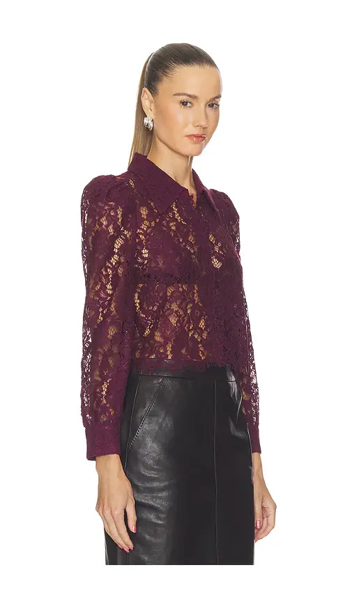 L'Agence Anita Lace Button Up | Thumbnail 2 L'Agence Anita Lace Button Up | Thumbnail 2