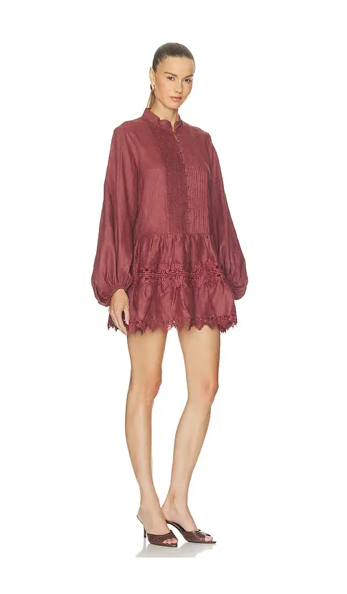 Bardot Antonia Lace Trim Mini Dress | Thumbnail 2 Bardot Antonia Lace Trim Mini Dress | Thumbnail 2