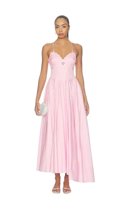 PatBo Tricoline Lotus Maxi Dress