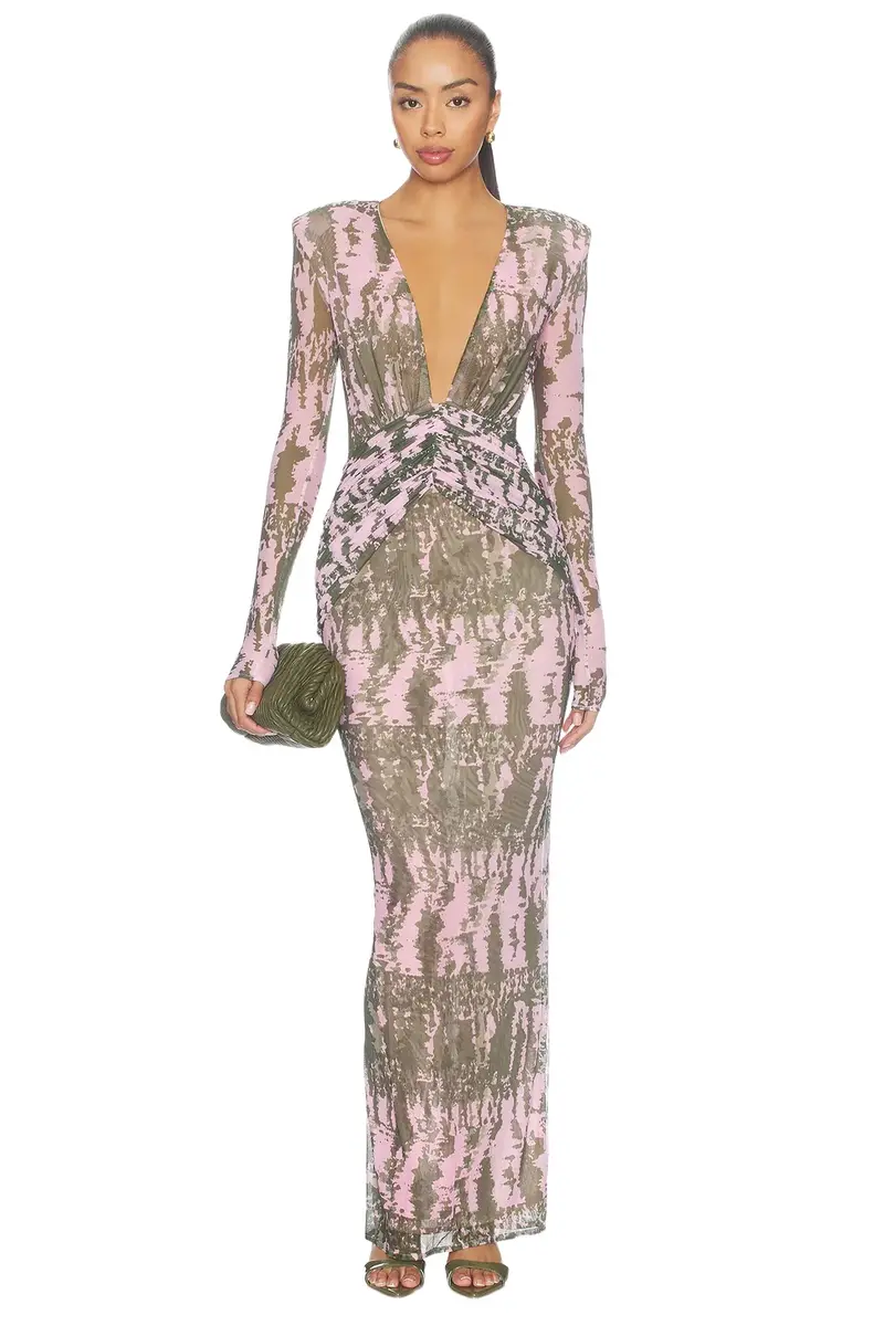 Botanic Stripe Long Dress Botanic Stripe Long Dress