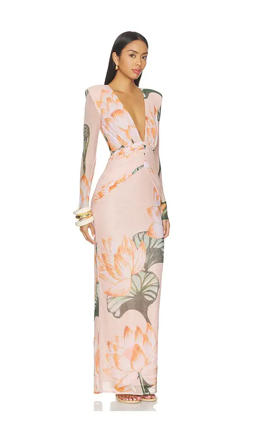 PatBo Lotus Long Sleeve Maxi Dress | Thumbnail 2