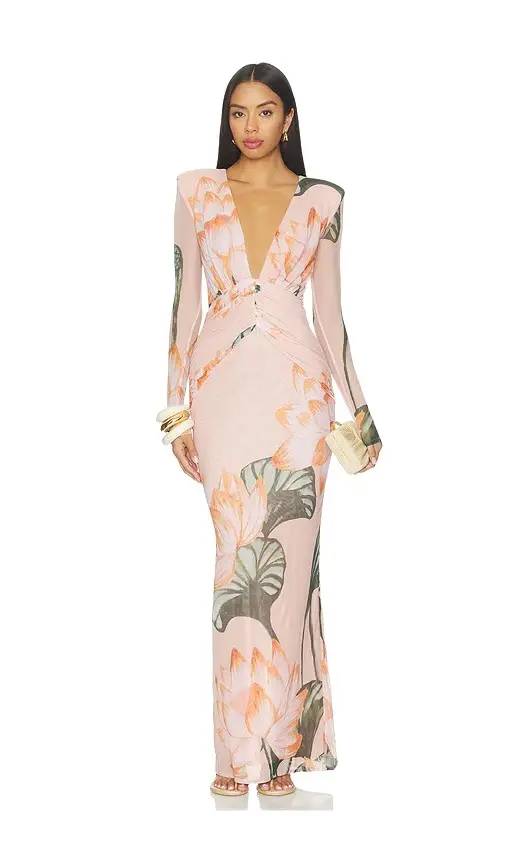 Lotus Long Sleeve Maxi Dress Lotus Long Sleeve Maxi Dress