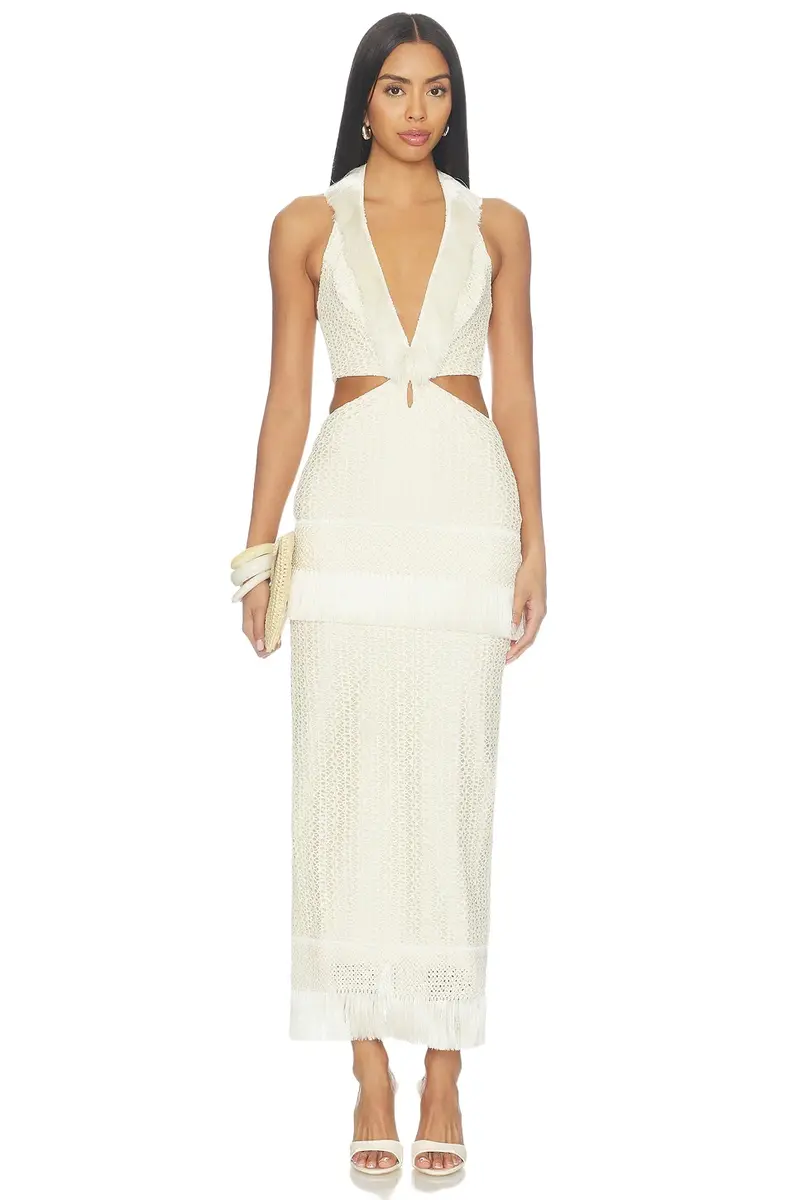 Ayla Fringe Long Dress Ayla Fringe Long Dress