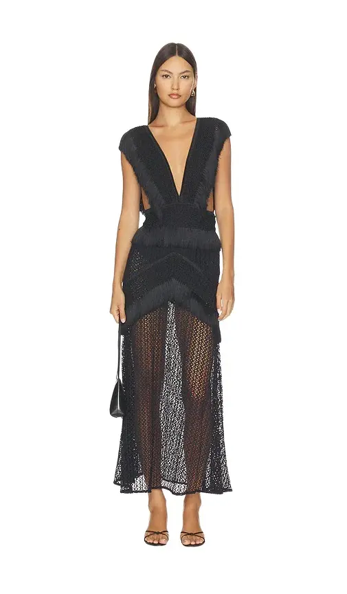 Ayla Fringe Long Dress Ayla Fringe Long Dress