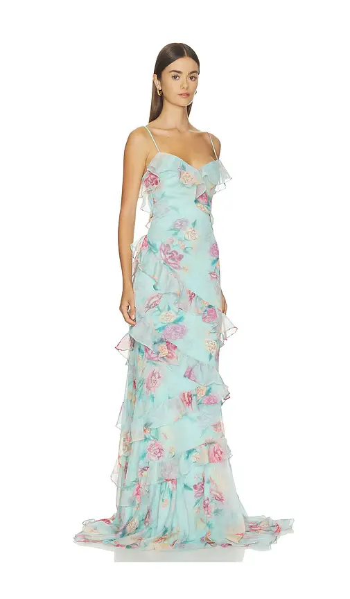 PatBo Flora Mist Long Dress | Thumbnail 2