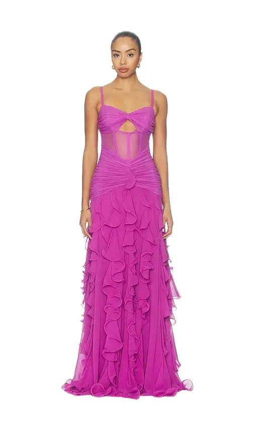 Chiffon Gloria Long Dress